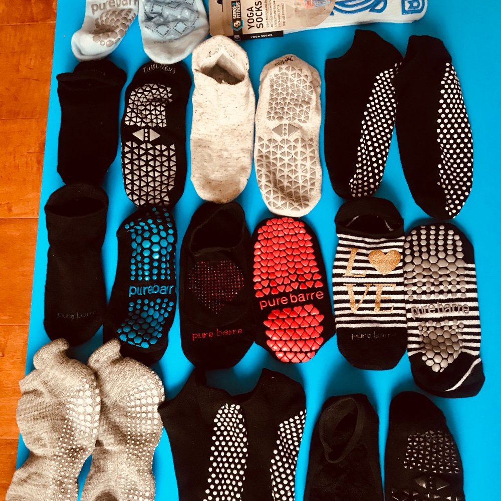 11 pc Barre socks, Pure Barre, Tavi Noir, etc.